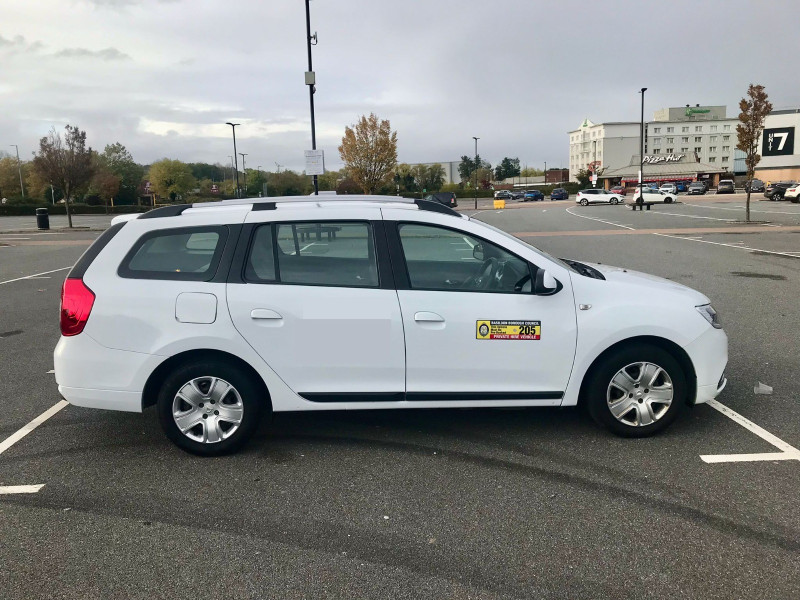 A picture of this transfer company's vehicle