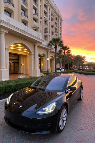 A picture of this transfer company's vehicle