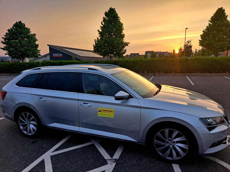 A picture of this transfer company's vehicle