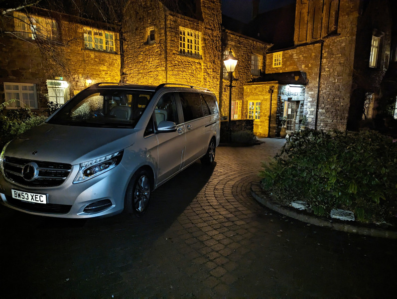 A picture of this transfer company's vehicle