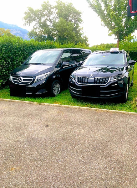 A picture of this transfer company's vehicle