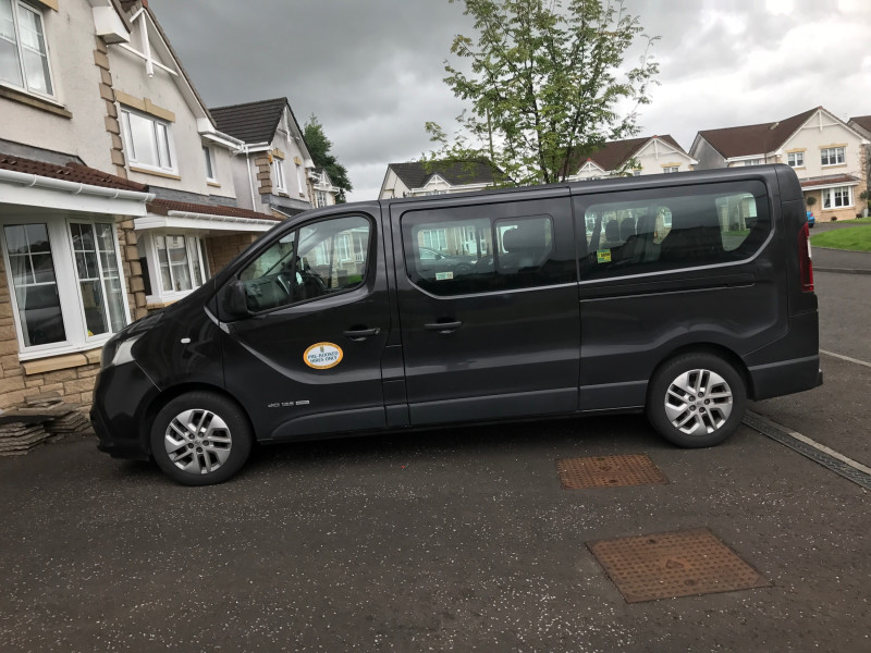 A picture of this transfer company's vehicle