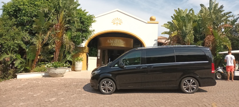 A picture of this transfer company's vehicle