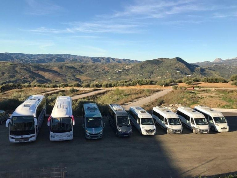 A picture of this transfer company's vehicle