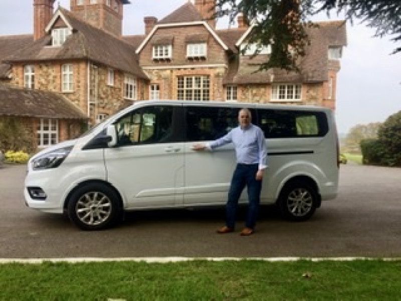 A picture of this transfer company's vehicle