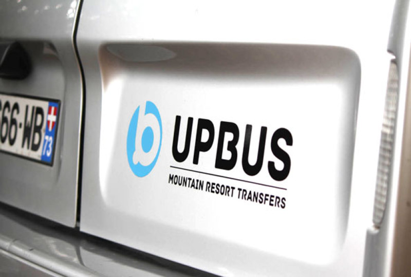 A picture of this transfer company's vehicle