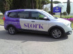A picture of this transfer company's vehicle