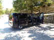 A picture of this transfer company's vehicle